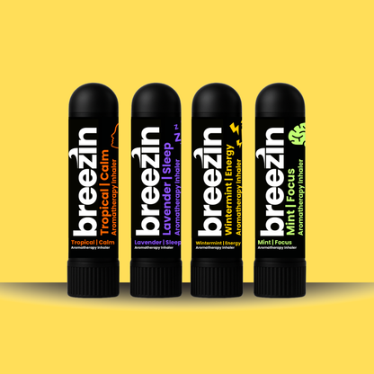 breezin Aromatherapy Nasal Inhaler 4 Pack